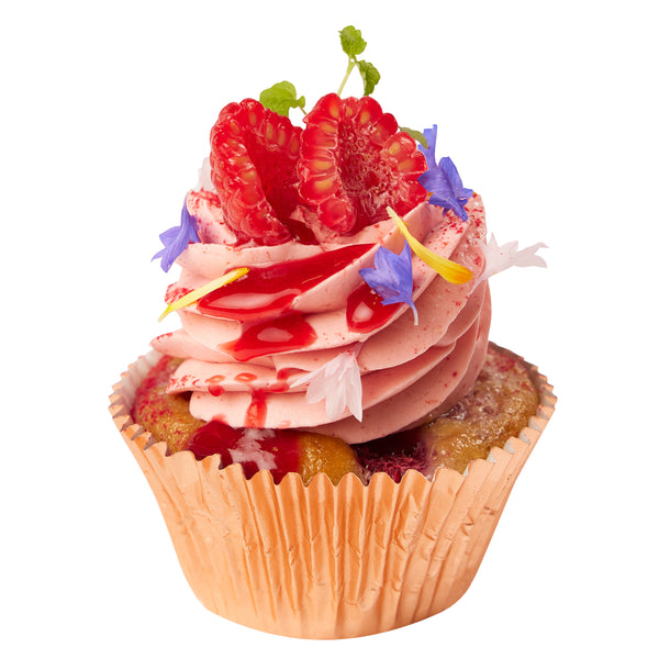 Luscious Lemon & Raspberry Cupcake (Ve/GF) - Peggy Porschen Cakes Ltd