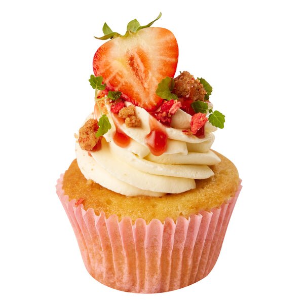 Strawberry Cheesecake Cupcake - Peggy Porschen Cakes Ltd